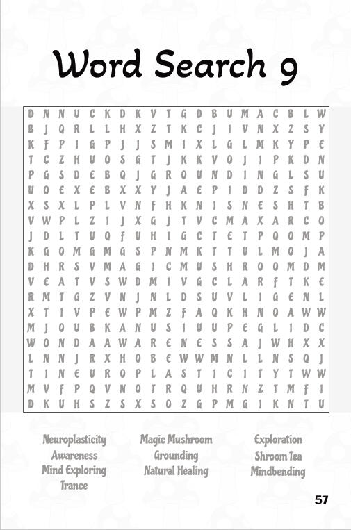 Word Search — Psychedelic Themed Puzzles